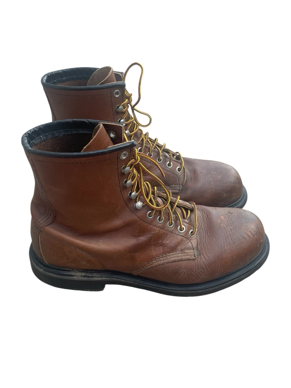 Red Wing Boots Men’s SuperSole 8 Inch Safety‎ Toe Boot, Style 2233, Size 11, EUC